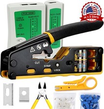 Kit De Herramientas De Red Para Cat5 Cat5e Cat6, Cable Ethernet portátil NUEVO picture