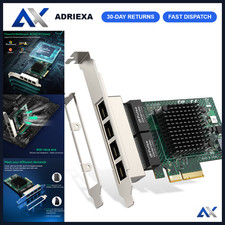 4 Port Gigabit Ethernet Card PCIe Network Adapter RJ45 BCM5719 - High-Speed Conn picture