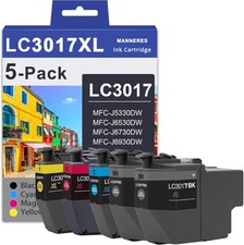 LC3017XL High Yield Ink Cartridges (5-Pack,2 Black/1 Cyan/1 Magenta/1 Yellow)... picture