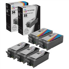 LD Compatible PGI35 CLI36 Set of 5- 2 Black, 2 Color for Canon PIXMA iP100 iP110 picture