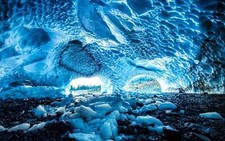 Landscape nature ice cave Custom Gaming Mat Desk picture