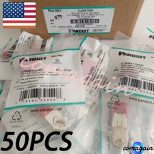 BOX OF 100 red CJ688TGRD For Panduit Giga TX Cat6 jack US Stock Fast shipping！ picture