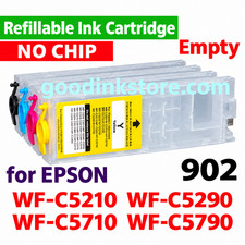 NOCHIP Refillable Ink Cartridge Pro WFC5210 WFC5290 WFC5710 WFC5790 902XL 902 picture