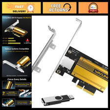 10G PCIe Network Adapter Card, RTL8127AT, Ethernet for Windows 11/10 & Linux, Lo picture