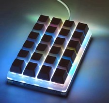 Mini USB Custom Mechanical Keyboard 24 Keys White Gaming Keyboard Sayo Dev picture