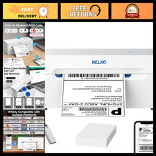 Wireless Bluetooth 4x6 Thermal Shipping Label Printer - Fast, Compact & Easy Set picture