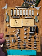Cool Vintage Military Avionics PCB Gold Hybrid Modules Metal Can ICs Aerospace picture