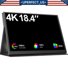 18.5 Inch 2160P Gaming IPS HDR Screen Monitor Portable Screen w/ HDMI USB-C Used picture