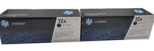 2X HP LASERJET 12A TONER CARTRIDGE Q2612A BLACK picture
