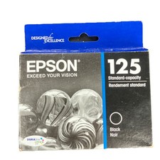 Epson 125 Standard-capacity Black Ink Cartridge for Inkjet Printers picture