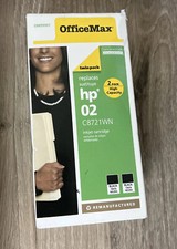 **NEW** 2 Office Max Black Printer Ink Cartridge C8721WN (30.0ml) OM99907 Sealed picture