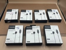 Lot of 7 Saramonic SR-ULM10L Ultracompact Clip-On Lav Mic w/ 19.7' USB-A Cable picture
