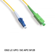 LOT 10pcs 2M LC UPC/ SC APC OS2 9 /125 Simplex Single-Mode Fiber Optic Cable picture