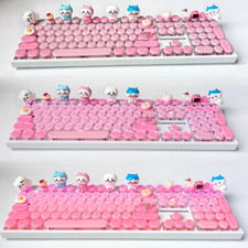 Cartoon Chiikawa Hachiware Usagi Wireless Mechanical Keyboard 3D Round 108 Keys picture