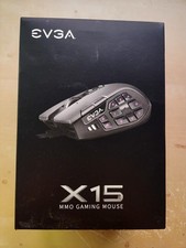 EVGA X15 MMO Gaming Mouse Wired Color Black 904W115BKKR G2U picture