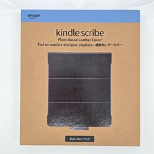 Amazon Kindle Scribe Plant-Based Leather Folio Cover Magnetic Attach Black picture