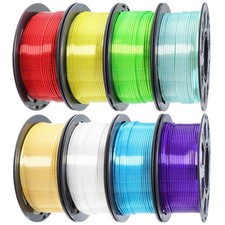 MIKA3D 1.75mm 3D 250g/Spool, Red Orange Yellow Green Cyan Blue Purple White picture