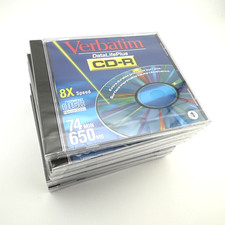 Lot Of 9 Verbatim DataLifePlus CD-R 650MB 74 Min 8X Speed Recordable Disc (New) picture