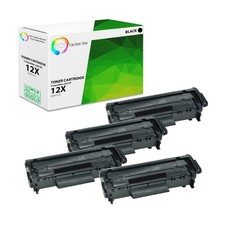 TCT 4 Black Q2612X 12X High Yield Toner Cartridge For HP LaserJet 1010 1012 1020 picture