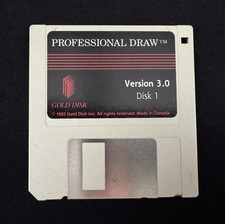 Vintage 1992 Gold Disk Professional Draw Version 3.0 Disk 1 - Made in Canada picture