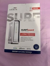 ARRIS SURFboard SB8200 DOCSIS 3.1 Cable Modem 10 Gbps White 32x8 Channels picture