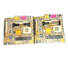 2x PCChips M741LMRT XCEL2000 Motherboards Slot 1 Socket 370 Read Micro ATX picture