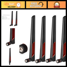 Dual Band WiFi Antenna 2.4GHz 5GHz 5.8GHz RP-SMA - 4 Pack High Gain Signal Boost picture