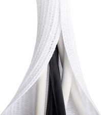 6.6Ft - 4/5 Inch White Cable Sleeve, Cable Organizer for Desk PC TV Computer, W picture