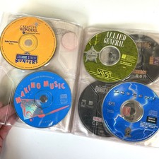 Lot of 14 Vintage Apple Macintosh CD-ROMs Quicken FA-18 Allied General Time picture