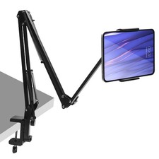 Metal Cantilever Desk Stand Holder - Extendable Phone & Tablet Bracket Mount USA picture