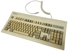 Dell AT101R PS/2 Keyboard Beige Vintage 5V 275 mA 26756 picture