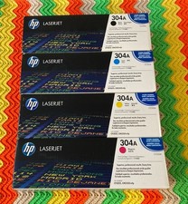 New Genuine HP 304A BCYM Toner Cartridges Set CC530A CC531A CC532A CC533A picture