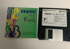 Font Disk Hewlett Packard Fonto for the Family HP  3.5