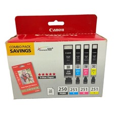 Canon PGI-250 CLI-251 C/M/Y/K Ink Cartridges Genuine PGI250 CLI251 250 251 NEW picture