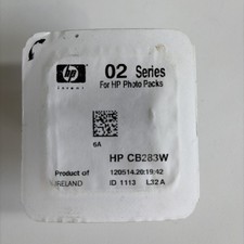 Genuine HP 02 Series Light Cyan Ink Cartridge CB283W For Photo Packs NEW Sealed picture