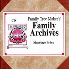 Family Tree Maker Selected US International Marriage Records: 1340-1980 PC CD picture