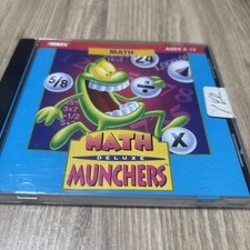 Math Munchers Deluxe Windows Mac MS-DOS PC 1995 CD-ROM Learning Tutoring Game picture