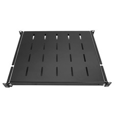 U 19-Inch Sliding Rack Shelf Adjustable 15-22-Inch 60lb 4-Post Steel picture