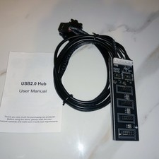 Internal USB 2.0 9 Pin Header Splitter Hub – 1 to 4 Ports – SATA Powered – New picture