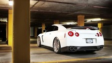 Cars nissan vehicles r35 gt r gtr Desk Mat Stitched picture