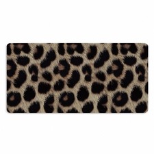 Black and Brown Leopard Cheetah Print Large Mouse Pad 31.5x15.7 in picture