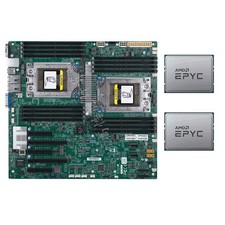 Supermicro H11DSi-NT Motherboard + 2x AMD EPYC 7K62 48 Cores CPU (OEM of 7642 ) picture