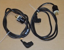 2 Nortel 9ft Heavy Duty Power Cord, C19 to 20A Twist-Lock Interpower 12AWG picture