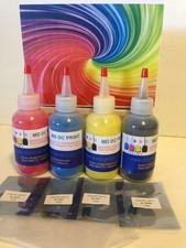 Quality Dell 1350 Laser Printer CYMK Toner refill Kit + 4-Resetting Chips. picture