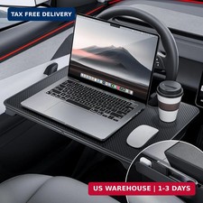 YONZEE 2-in-1 Car Steering Wheel Desk Tray & Car Seat Gap Filler Organizer - Fol picture
