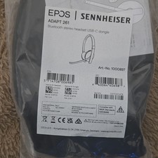 EPOS Sennheiser ADAPT 261 Bluetooth Headset USB-C Dongle Double Boom Mic Black picture