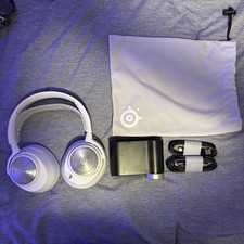 SteelSeries Arctis Nova Pro Wireless White Gaming Headset w/ Wicked Cushions picture