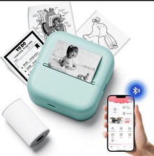 Mini Pocket Thermal Sticker Printer with Stickers Inkless Bluetooth for Phone picture