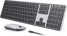seenda Wireless Bluetooth Keyboard and Mouse Combo, SKM64-3 Rechargeable T63-03 picture