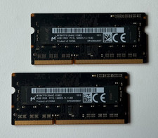 Micron 8GB Kit 2x4GB DDR3L PC3L-14900S SODIMM Laptop Memory MT8KTF51264HZ-1G9E2 picture
